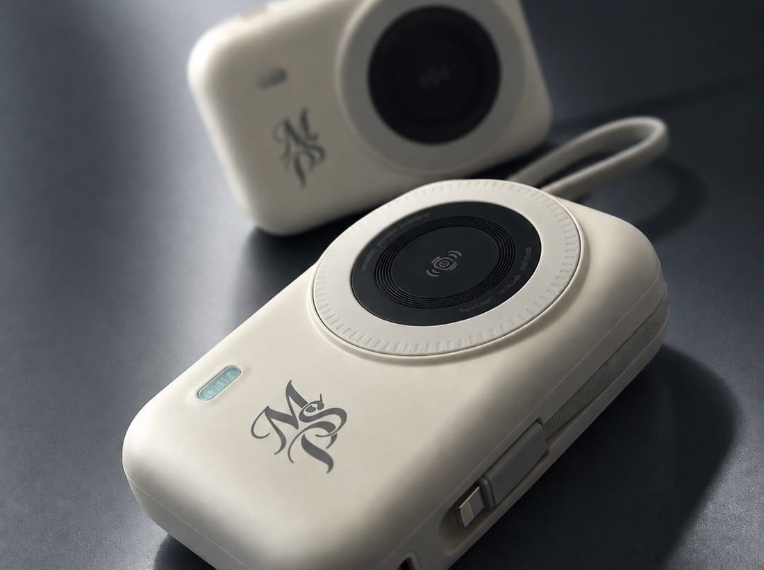 Power Bank marfil
